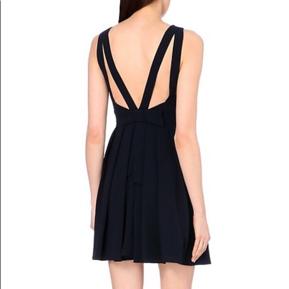 Claudie Pierlot rencontre bow crepe skater dress - Picture 5 of 8